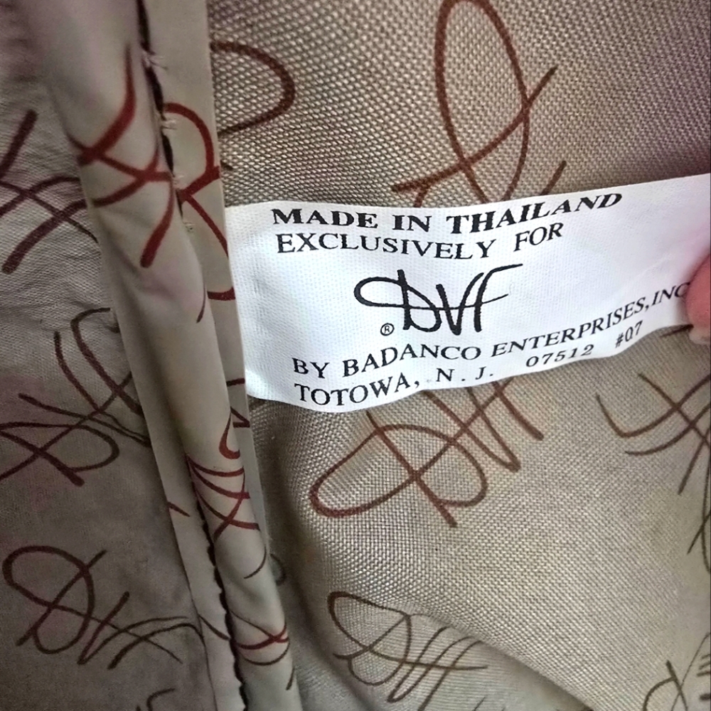 Vintage DVF Tapestry Weekender Tote Bag - Picture 9 of 9